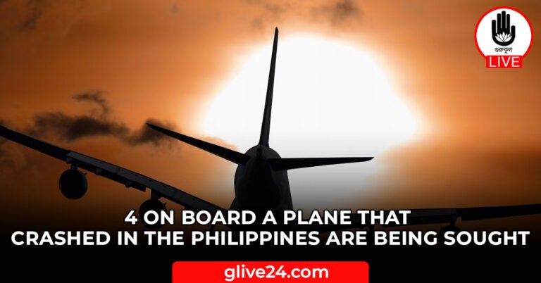 4 on board a plane that crashed in the Philippines are being sought 4 on board a plane that crashed in the Philippines are being sought