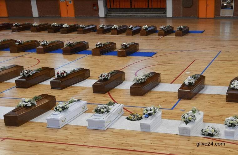 Children's coffins mark tragedy of Italy migrant shipwreck