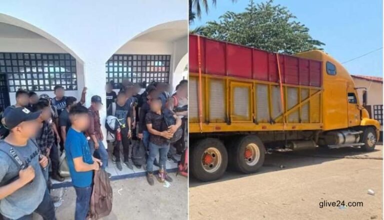 Mexico authorities find 129 migrants packed in cargo truck 2 Mexico authorities find 129 migrants packed in cargo truck