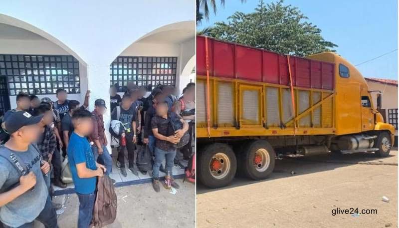 Mexico authorities find 129 migrants packed in cargo truck 2 Mexico authorities find 129 migrants packed in cargo truck