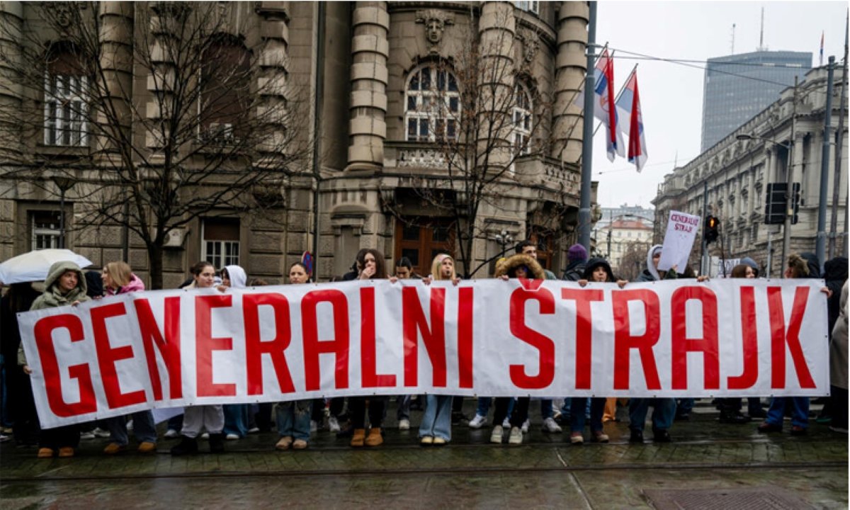 Serbian Student Protesters Call for General Strike