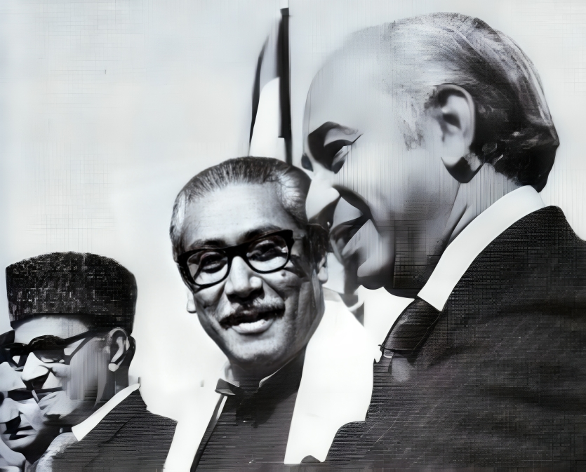 Bhutto meets Sheikh Mujib in Dhaka in 1971