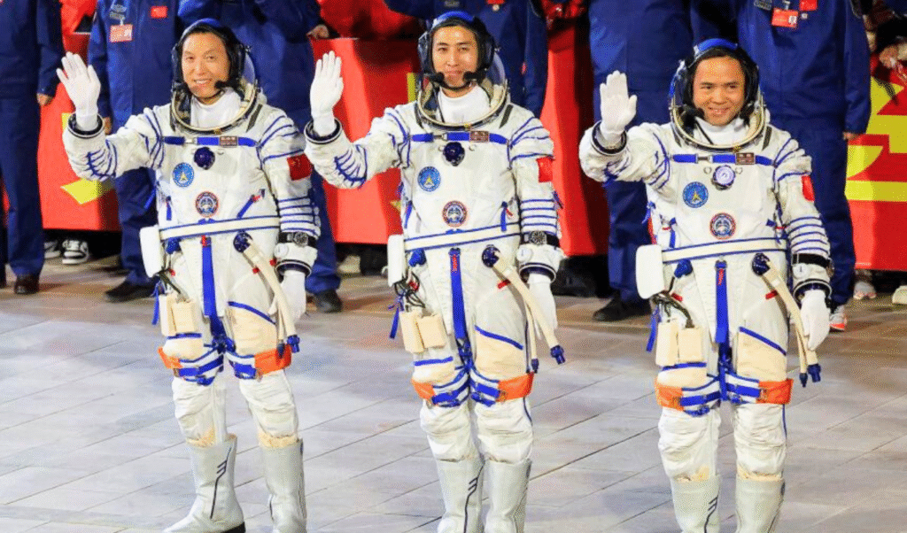 China sends youngest astronaut, mice to space station