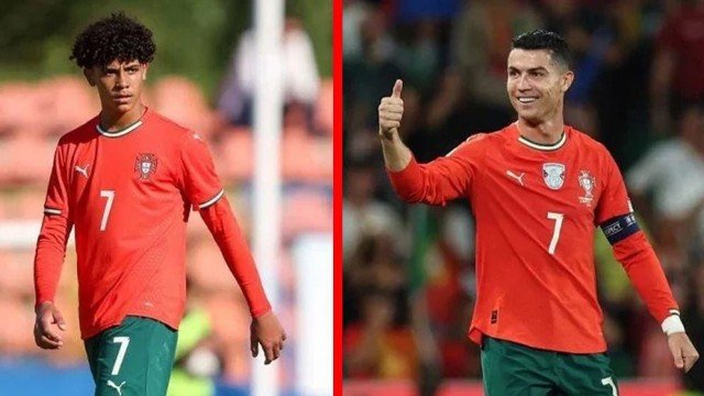 Cristiano Ronaldo Jr makes debut for Portugal Under-16 team