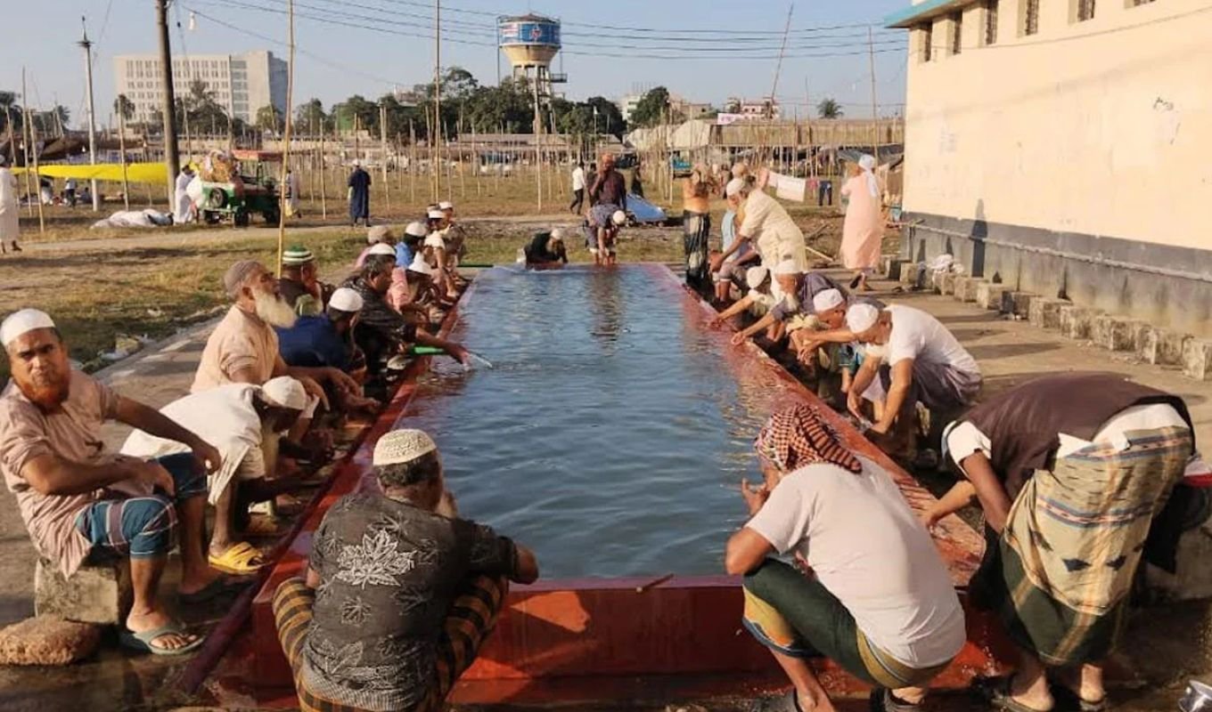 Five Day Twin Ijtema Begins in Tongi Five-Day Jor Ijtema Commences at Tongi Maidan