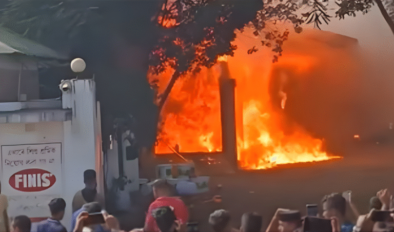 Massive Fire Breaks Out at Coil Factory in Gazipur