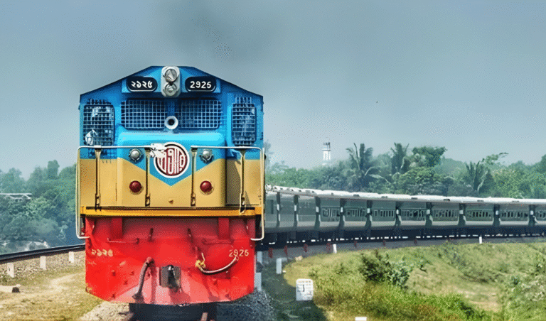 Petrol Bomb Attack on Moving Train in Sirajganj