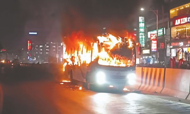 Vehicle Fires Shake Bangladesh