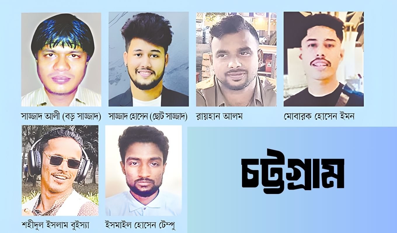 চট্টগ্রামে ত্রাস ছড়াচ্ছে ৬ সন্ত্রাসী Crime in Chittagong Controlled by Six Top Gangsters