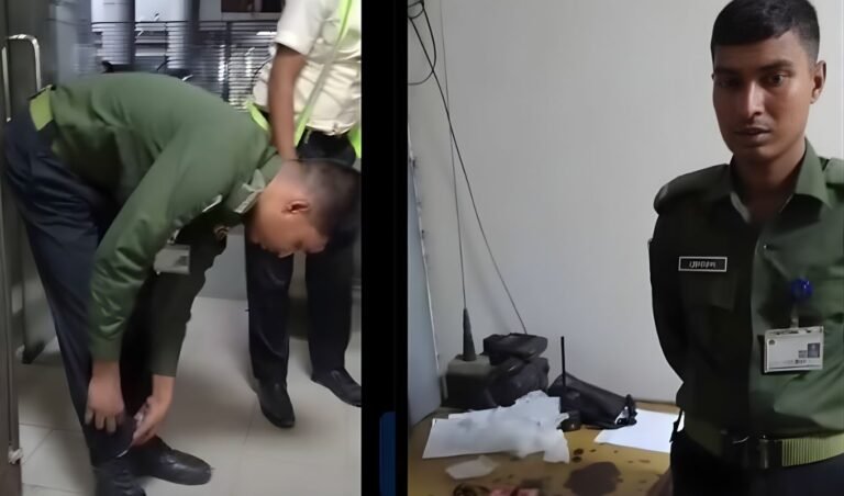 শাহজালাল বিমানবন্দরে আনসার সদস্যের পোশাকে লুকানো ১৫টি মোবাইল উদ্ধার Ansar Member Arrested at Shahjalal Airport, 15 Mobile Phones Recovered