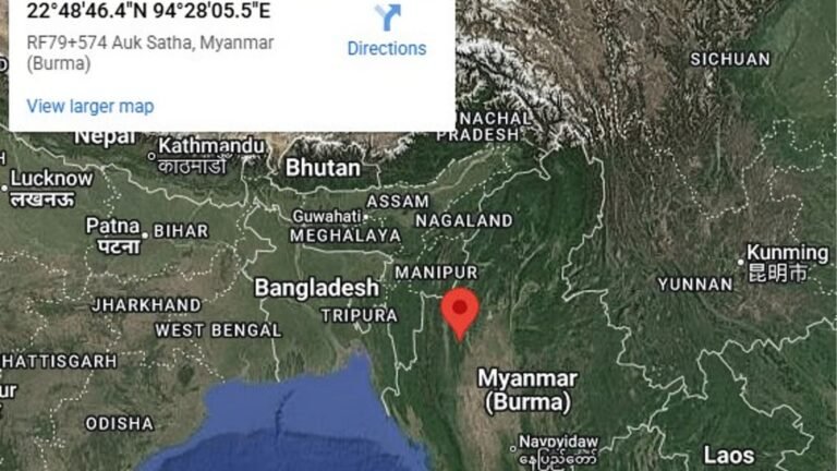 4.9-Magnitude Earthquake Hits Myanmar