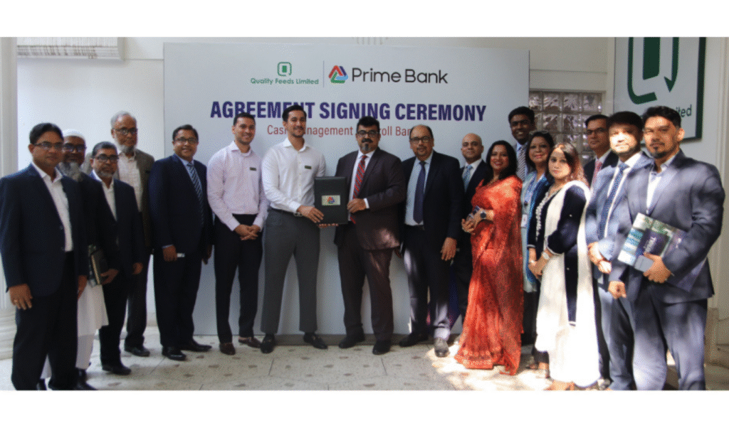 Prime Bank to provide payroll and cash management services to Quality Feeds Banking and Cash Management Prime Bank to provide payroll and cash management services to Quality Feeds