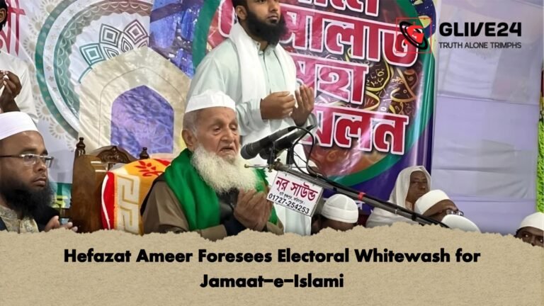 Hefazat Ameer Foresees Electoral Whitewash for Jamaat e Islami Hefazat Ameer Foresees Electoral Whitewash for Jamaat-e-Islami