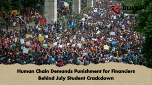 Human Chain Demands Punishment for Financiers Behind July Student Crackdown Human Chain Demands Punishment for Financiers Behind July Student Crackdown
