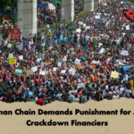 Human Chain Demands Punishment for July Crackdown Financiers Human Chain Demands Punishment for July Crackdown Financiers