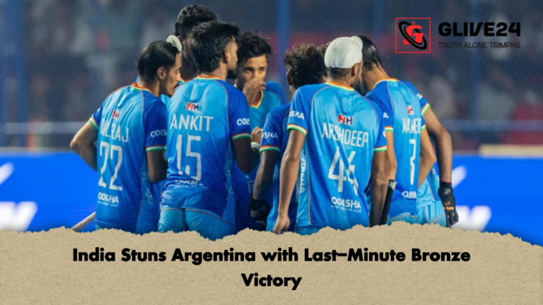 India Stuns Argentina with Last Minute Bronze Victory India Stuns Argentina with Last-Minute Bronze Victory