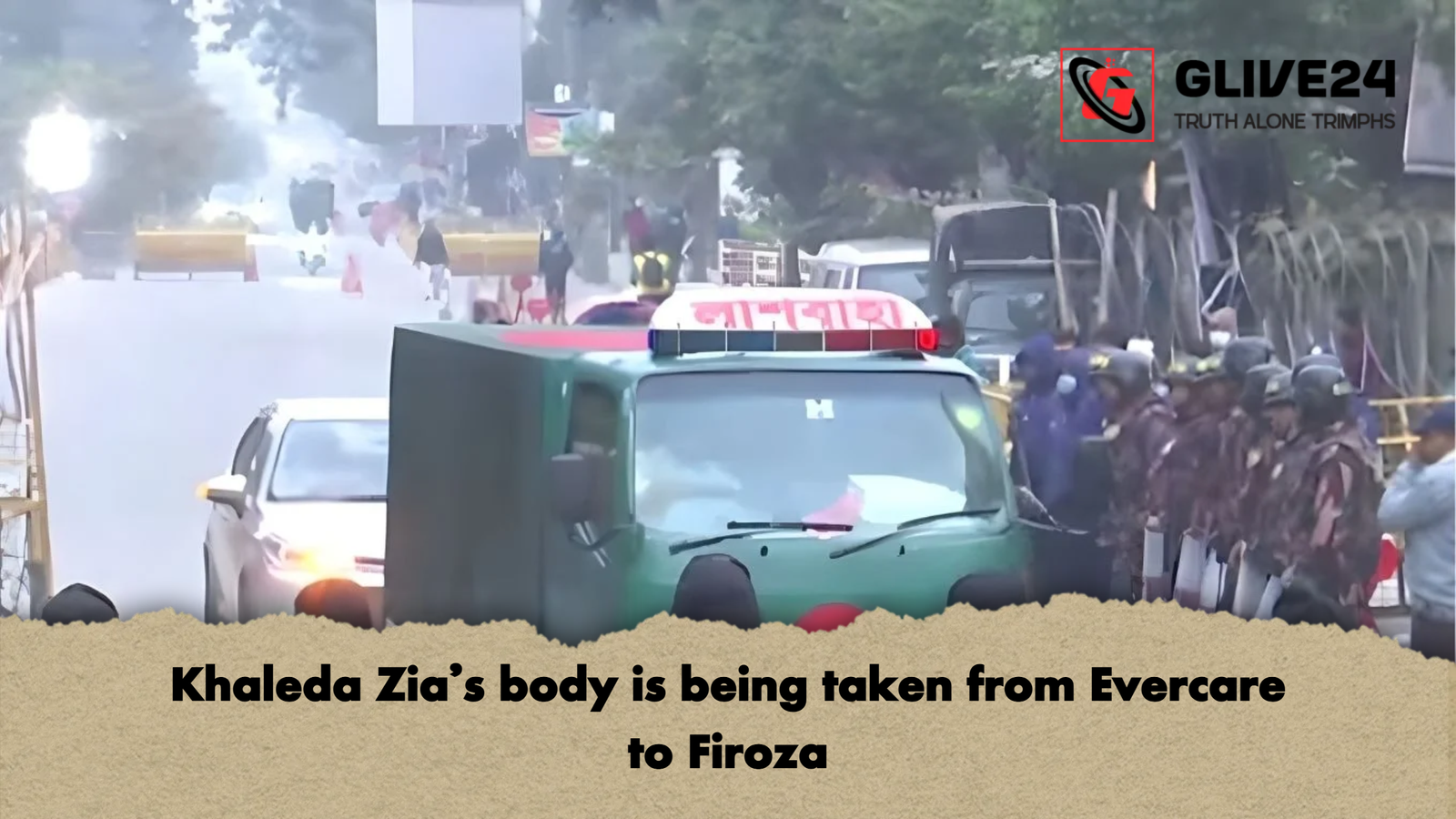 Khaleda Zias body is being taken from Evercare to Firoza Khaleda Zia’s body is being taken from Evercare to Firoza