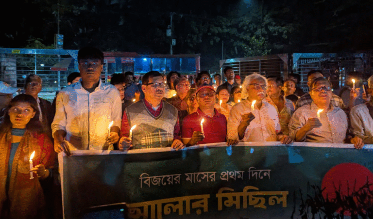 Light Procession Marks the First Day of Great Victory Month Light Procession in Dhaka Honours Liberation War Martyrs