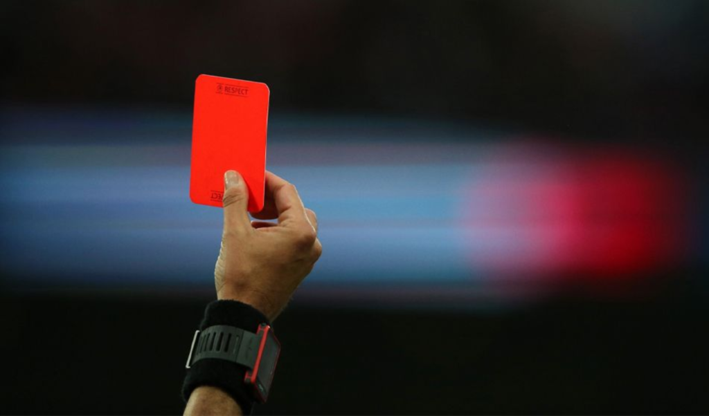 Red Card Shown Even Before Kick Off Player Sent Off in Tunnel Before Match Begins