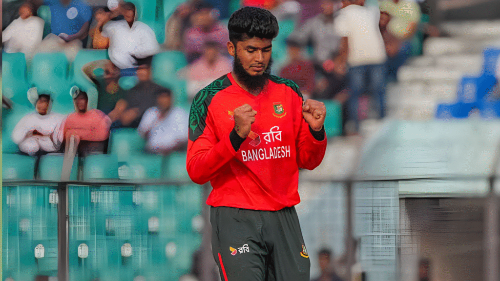 Rishad Showcases Stunning Googly as Bangladesh Target a Confident Series Finish Rishads Googly Sends Stumps Flying as He Dreams of Ending the Series on a High Rishad Showcases Stunning Googly as Bangladesh Target a Confident Series Finish