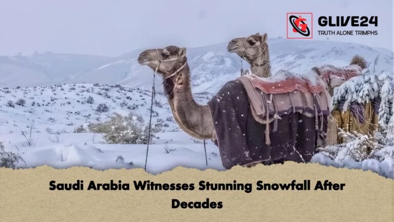 Saudi Arabia Witnesses Stunning Snowfall After Decades Saudi Arabia Witnesses Stunning Snowfall After Decades
