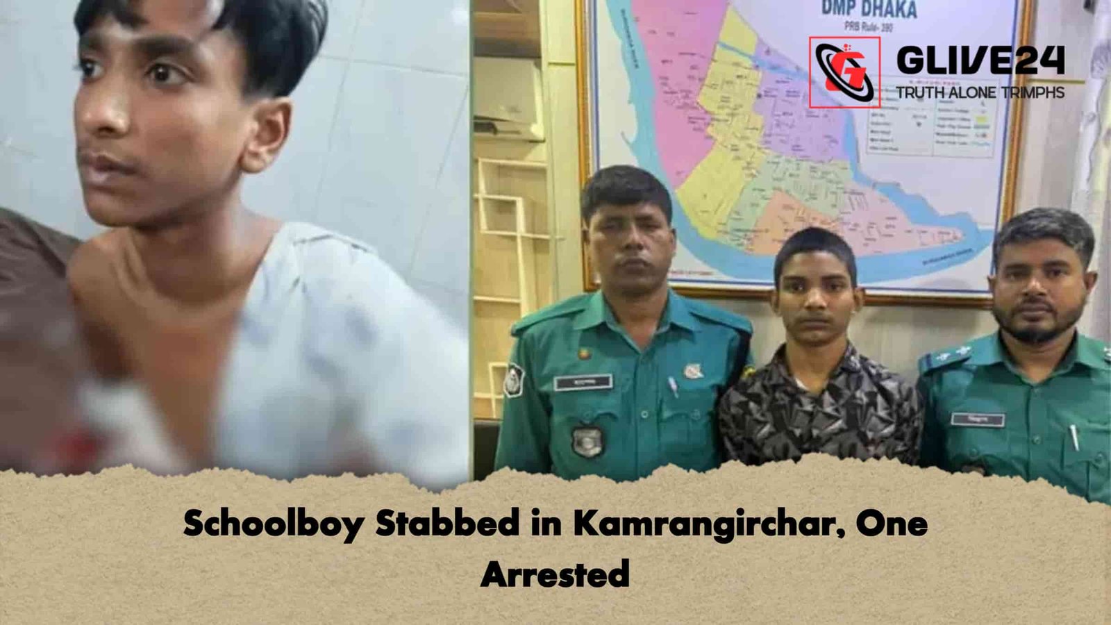 Schoolboy Stabbed in Kamrangirchar, One Arrested