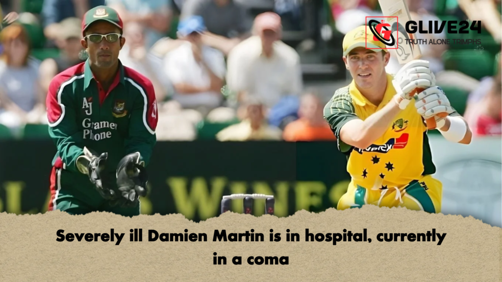 Severely ill Damien Martin is in hospital, currently in a coma 2 Severely ill Damien Martin is in hospital currently in a coma Severely ill Damien Martin is in hospital, currently in a coma