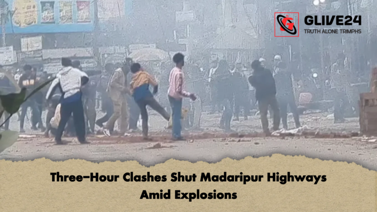 Three Hour Clashes Shut Madaripur Highways Amid Explosions 2 Three-Hour Clashes Shut Madaripur Highways Amid Explosions