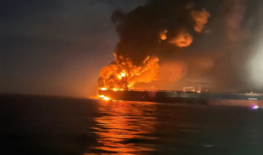 Turkey says tanker travelling from Russia reports being attacked in the Black Sea An oil tanker en route from Russia reportedly attacked in the Black Sea, Turkey says