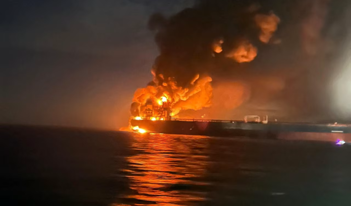 Turkey says tanker travelling from Russia reports being attacked in the Black Sea An oil tanker en route from Russia reportedly attacked in the Black Sea, Turkey says