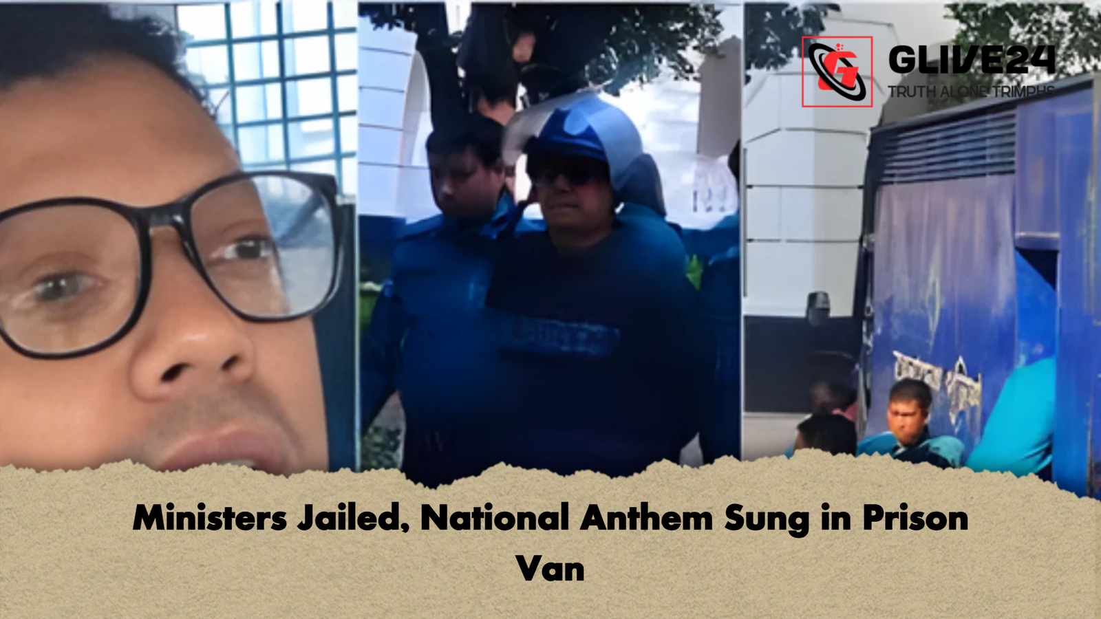 news thumbnail 1765192310306 Ministers Jailed, National Anthem Sung in Prison Van