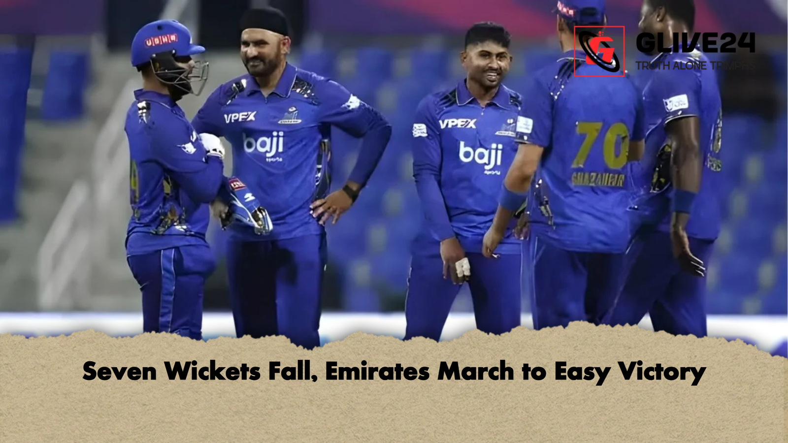 news thumbnail 1765517705725 Seven Wickets Fall, Emirates March to Easy Victory