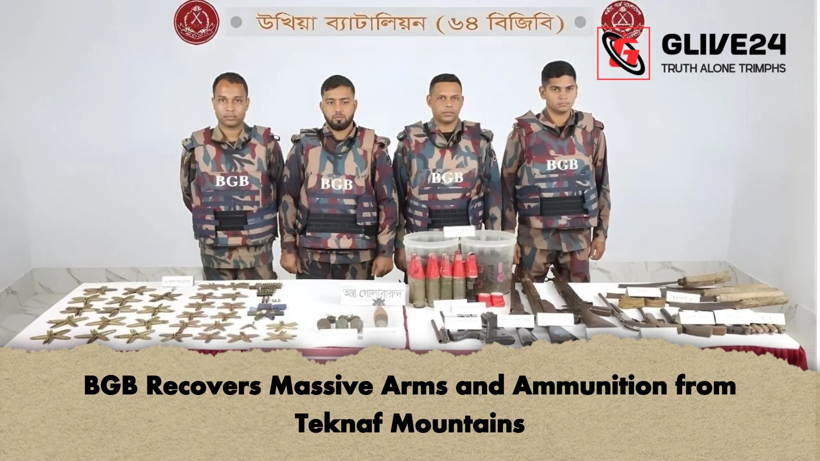 news thumbnail 1766099206849 BGB Recovers Massive Arms and Ammunition from Teknaf Mountains