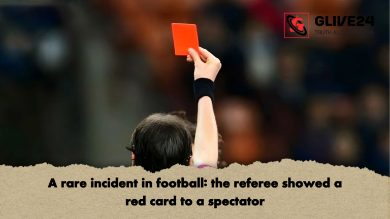 A rare incident in football the referee showed a red card to a spectator A rare incident in football: the referee showed a red card to a spectator
