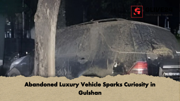 Abandoned Luxury Vehicle Sparks Curiosity in Gulshan Abandoned Luxury Vehicle Sparks Curiosity in Gulshan