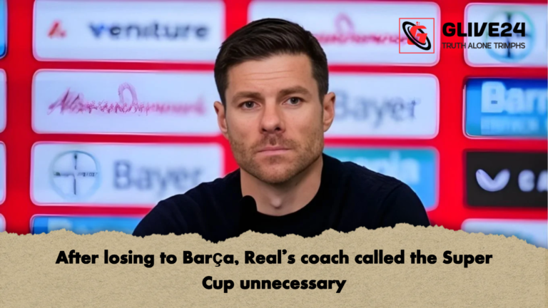 After losing to Barca Reals coach called the Super Cup unnecessary After losing to Barça, Real's coach called the Super Cup unnecessary