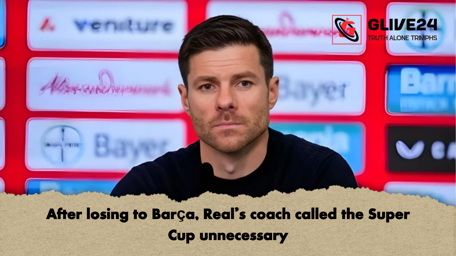 After losing to Barca Reals coach called the Super Cup unnecessary After losing to Barça, Real's coach called the Super Cup unnecessary