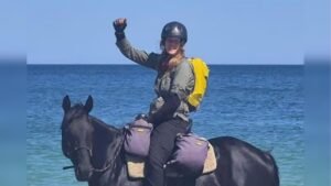 American Equestrian Crosses Australia With Wild Brumby American Equestrian Crosses Australia With Wild Brumby