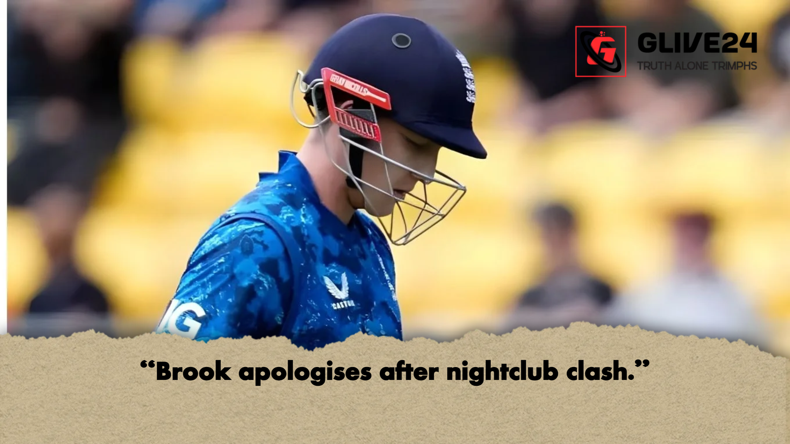 Brook apologises after nightclub clash “Brook apologises after nightclub clash.”