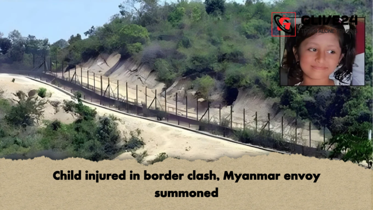 Child injured in border clash Myanmar envoy summoned Child injured in border clash, Myanmar envoy summoned