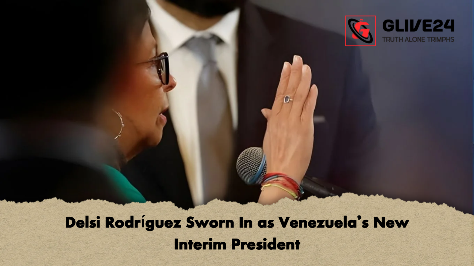Delsi Rodriguez Sworn In as Venezuelas New Interim President Delsi Rodríguez Sworn In as Venezuela’s New Interim President