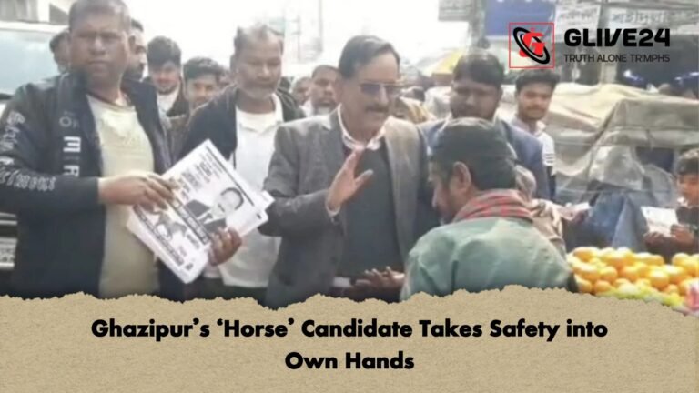 Ghazipurs ‘Horse Candidate Takes Safety into Own Hands Ghazipur’s ‘Horse’ Candidate Takes Safety into Own Hands