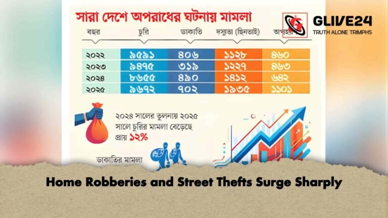 Home Robberies and Street Thefts Surge Sharply