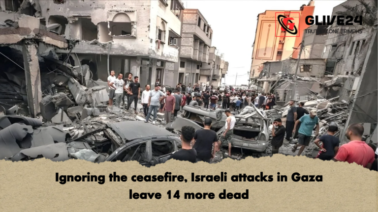 Ignoring the ceasefire Israeli attacks in Gaza leave 14 more dead Ignoring the ceasefire, Israeli attacks in Gaza leave 14 more dead