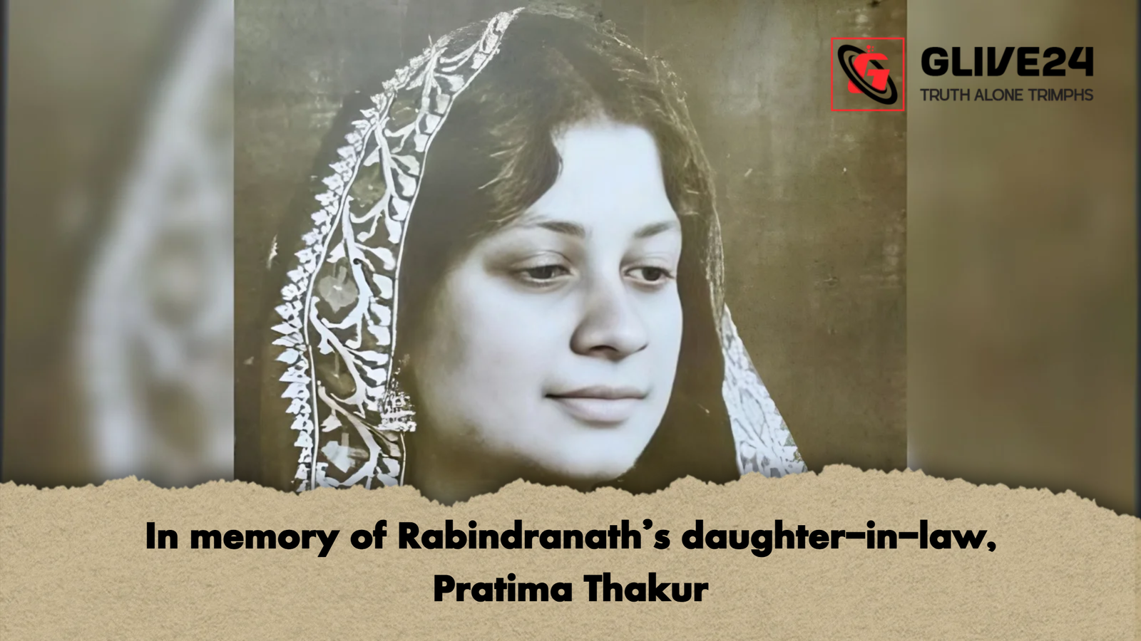 In memory of Rabindranaths daughter in law Pratima Thakur In memory of Rabindranath’s daughter-in-law, Pratima Thakur
