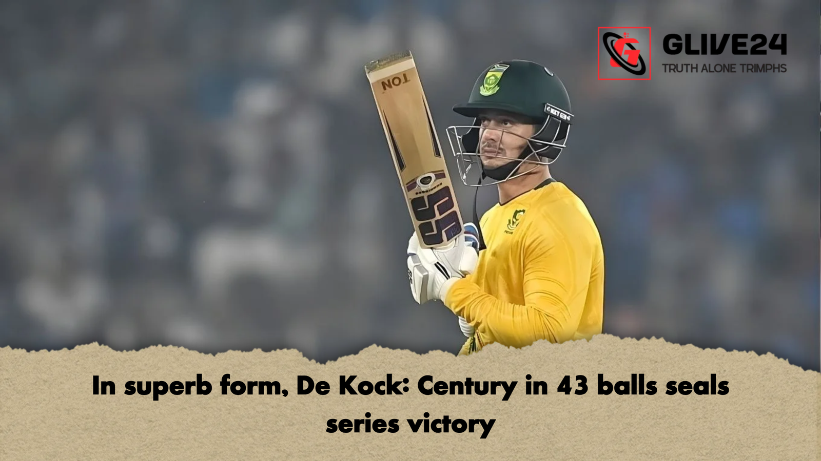 In superb form, De Kock: Century in 43 balls seals series victory 1 In superb form De Kock Century in 43 balls seals series victory In superb form, De Kock: Century in 43 balls seals series victory