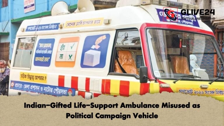 Indian Gifted Life Support Ambulance Misused as Political Campaign Vehicle Indian-Gifted Life-Support Ambulance Misused as Political Campaign Vehicle