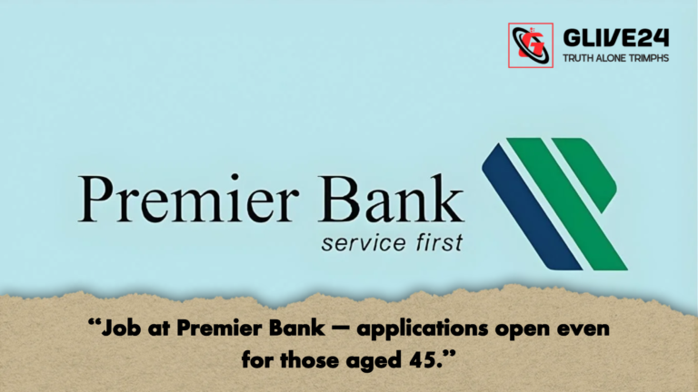 Job at Premier Bank – applications open even for those aged 45 "Job at Premier Bank – applications open even for those aged 45."