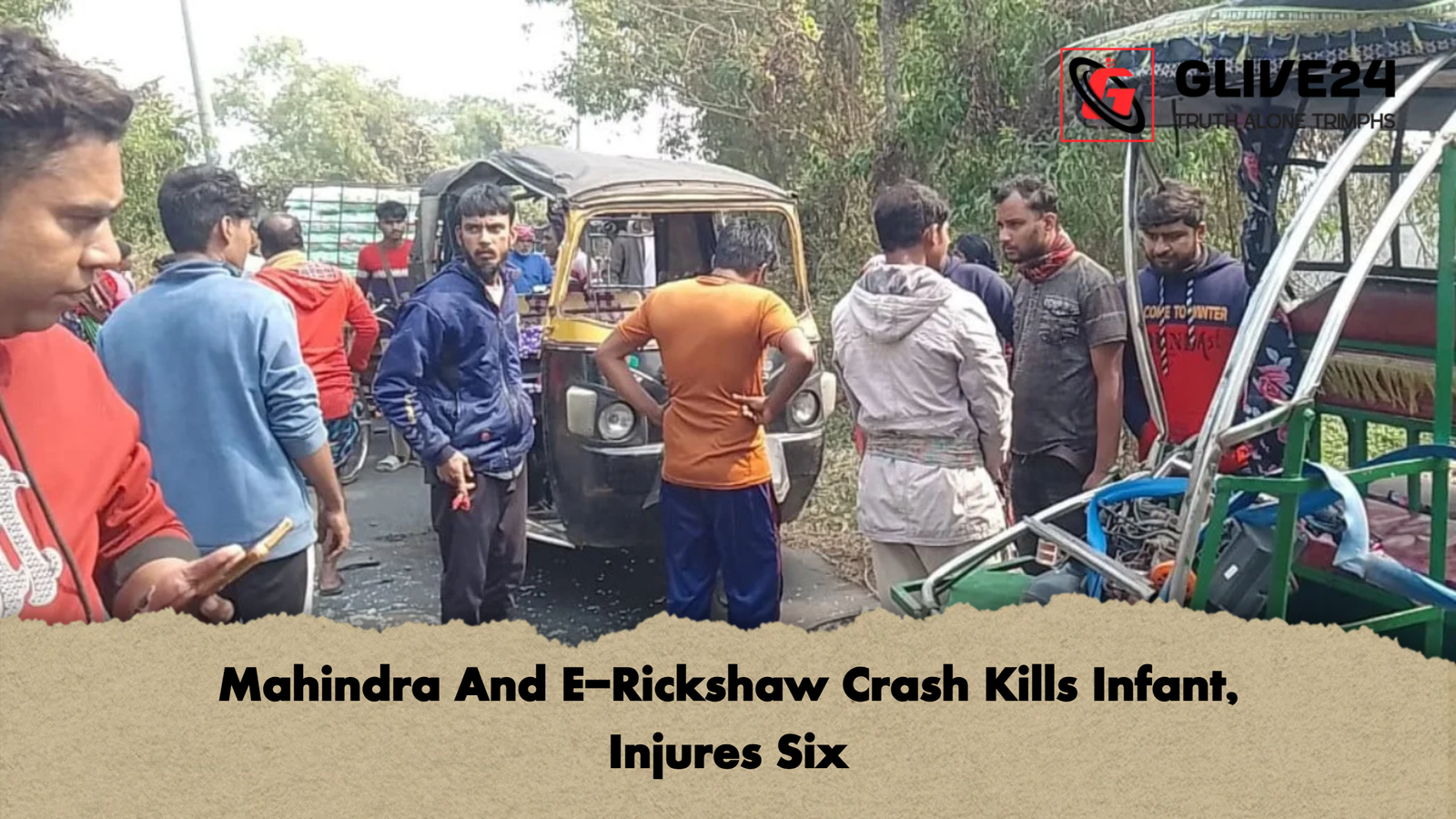 Mahindra And E Rickshaw Crash Kills Infant Injures Mahindra And E-Rickshaw Crash Kills Infant, Injures Six