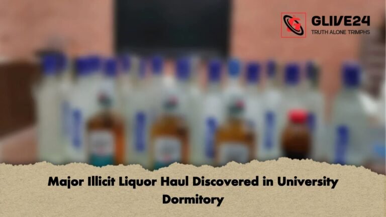 Major Illicit Liquor Haul Discovered in University Dormitory Major Illicit Liquor Haul Discovered in University Dormitory
